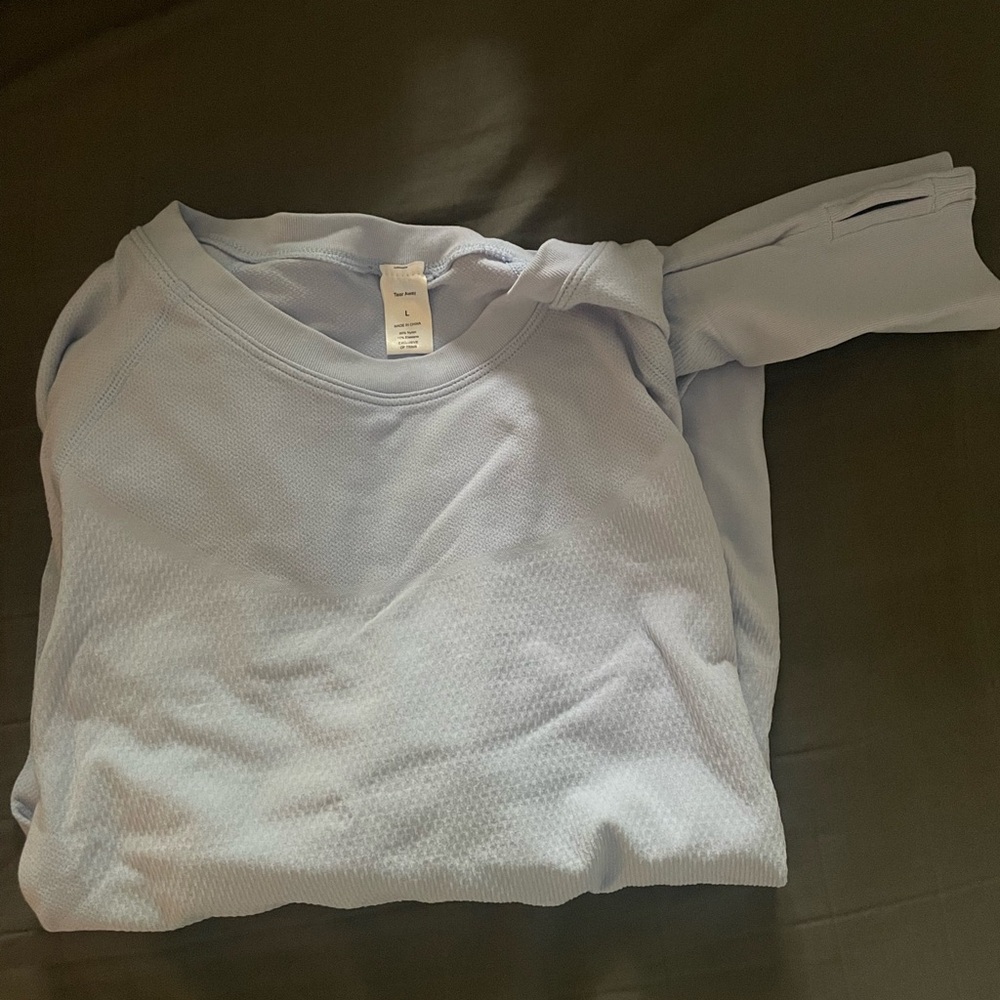 Light Blue Long Sleeve Top